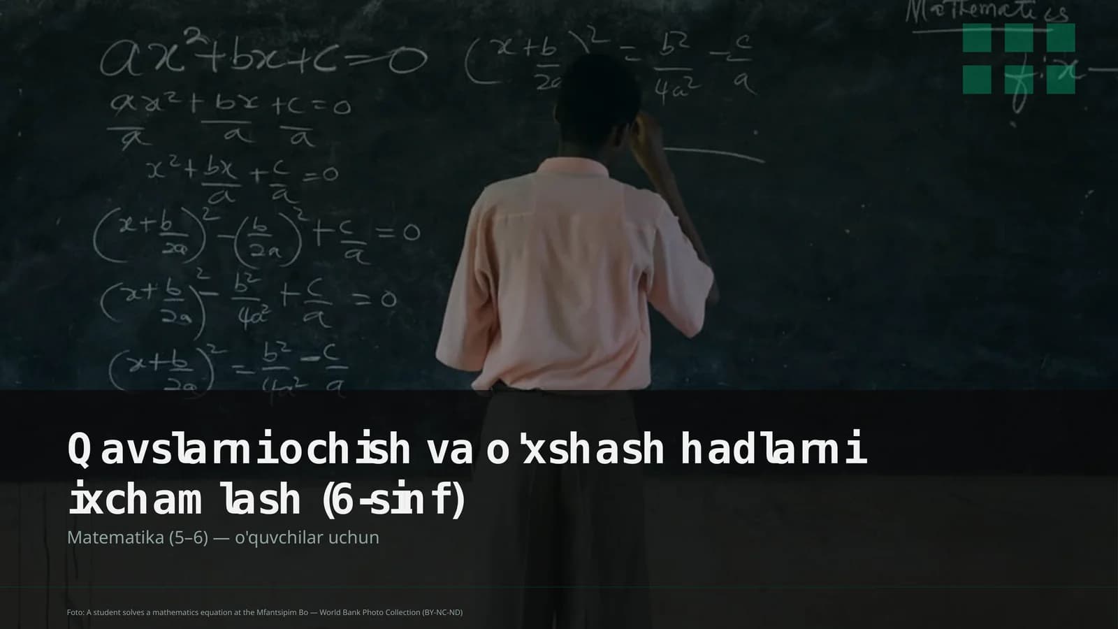 Matematika (5–6) — o'quvchilar uchun