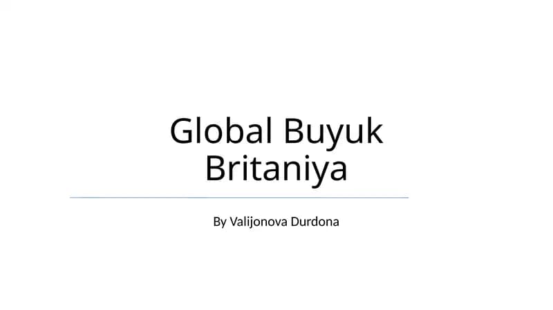 Global Buyuk Britaniya