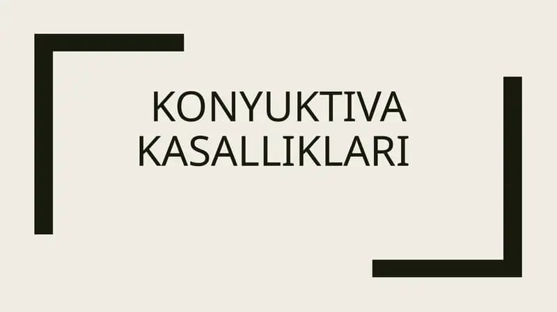 Konyunktiva Kasalliklari