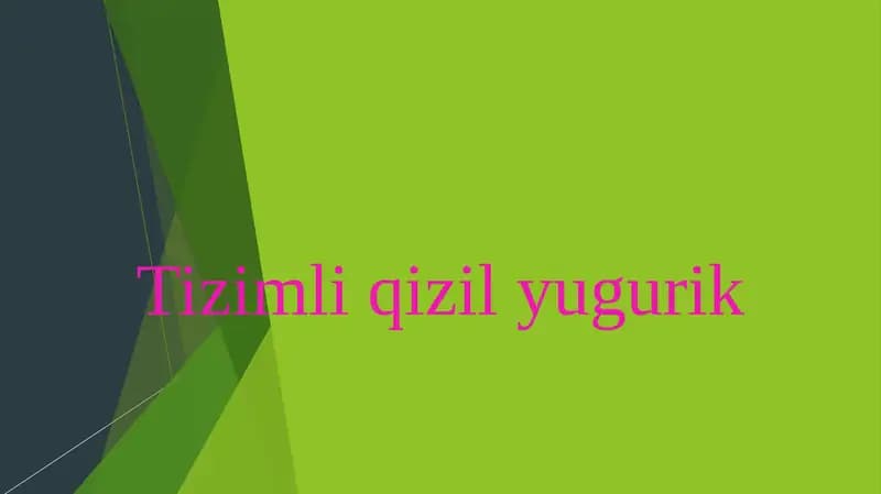 Tizimli qizilyugurik