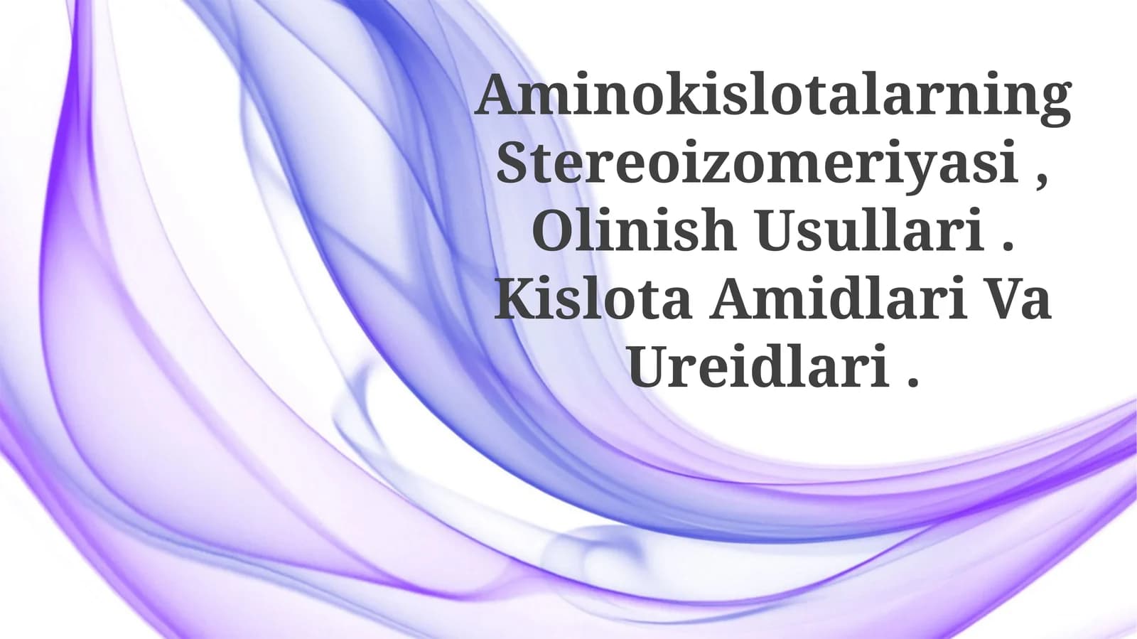 Aminokislotalarning Stereoizomeriyasi, Olinish Usullari