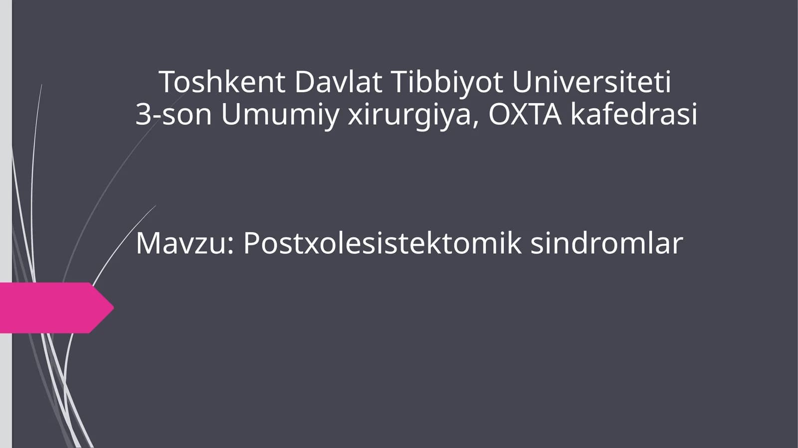 Postxolesistektomik sindromlar