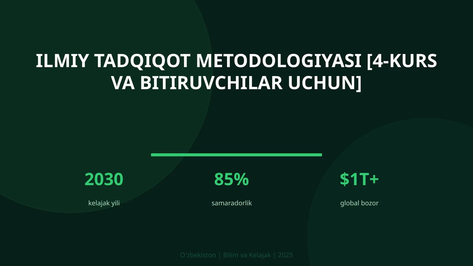 Ilmiy tadqiqot metodologiyasi [4-kurs va bitiruvchilar uchun]