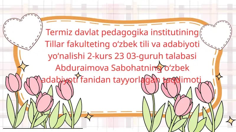 Ahmad Yassaviy va Ahmad Yugnakiy hayoti va ijodining manbalari