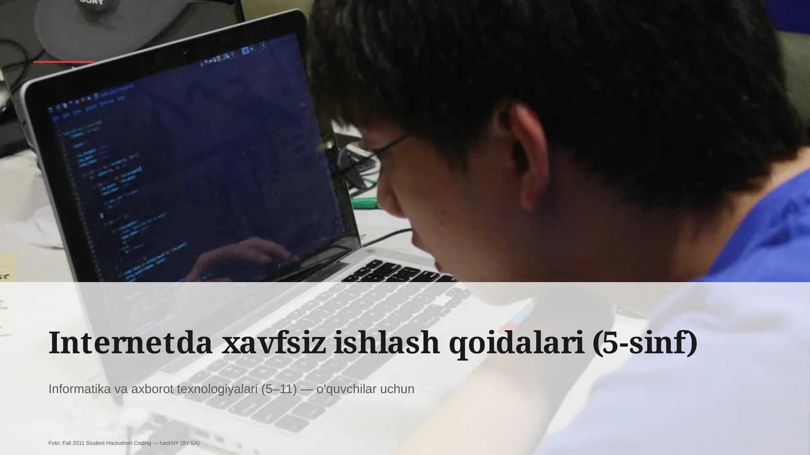 Internetda xavfsiz ishlash qoidalari (5-sinf)