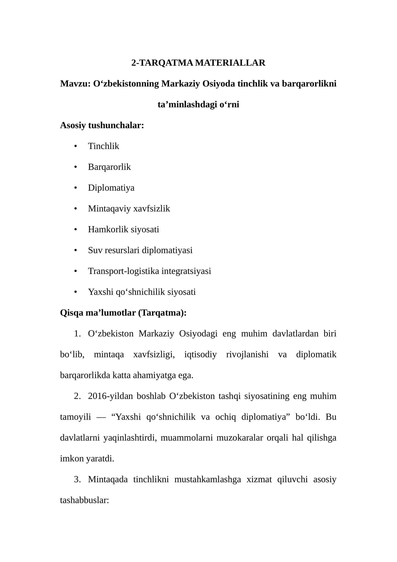 2-TARQATMA MATERIALLAR