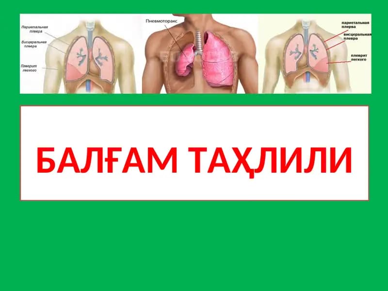 Балғам таҳлили