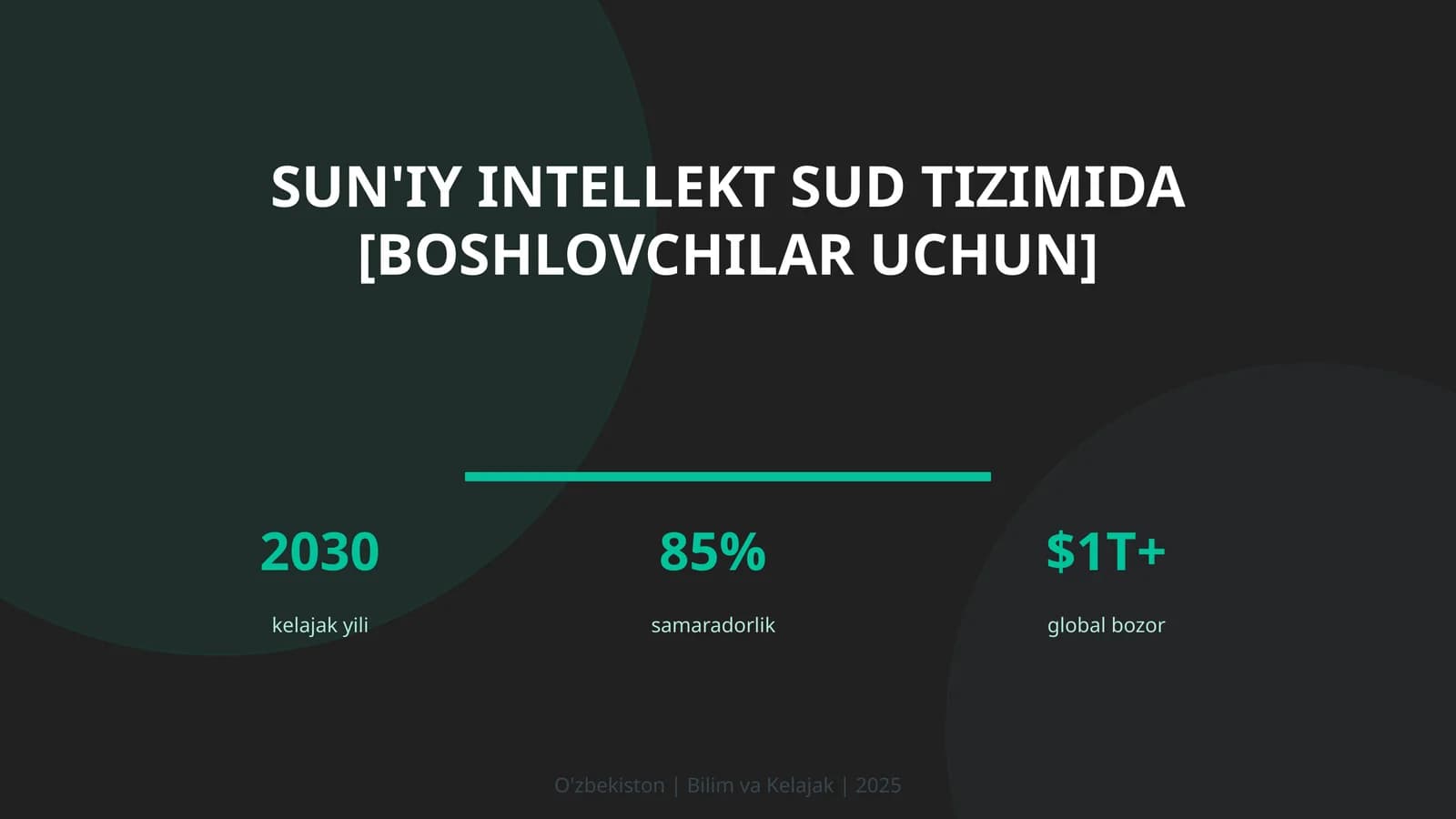 Sun'iy intellekt sud tizimida [boshlovchilar uchun]