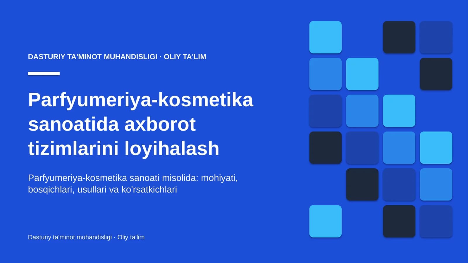 parfyumeriya kosmetika sanoatida axborot tizimlarini loyihalash 2223
