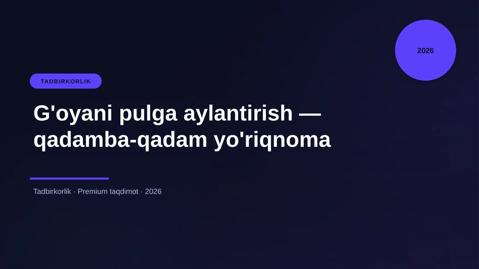 G'oyani pulga aylantirish — qadamba-qadam yo'riqnoma
