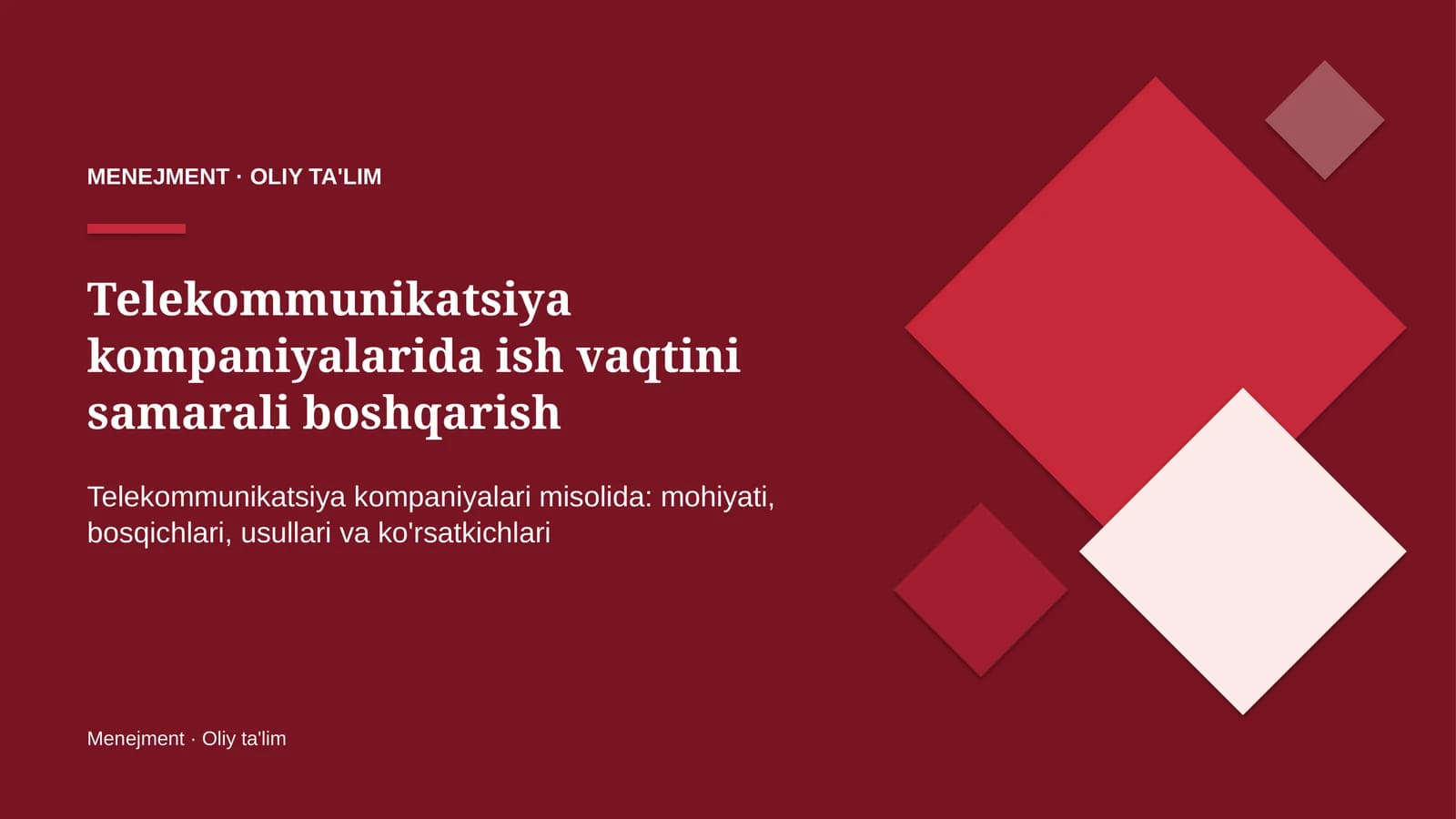 telekommunikatsiya kompaniyalarida ish vaqtini samarali boshqarish 7964