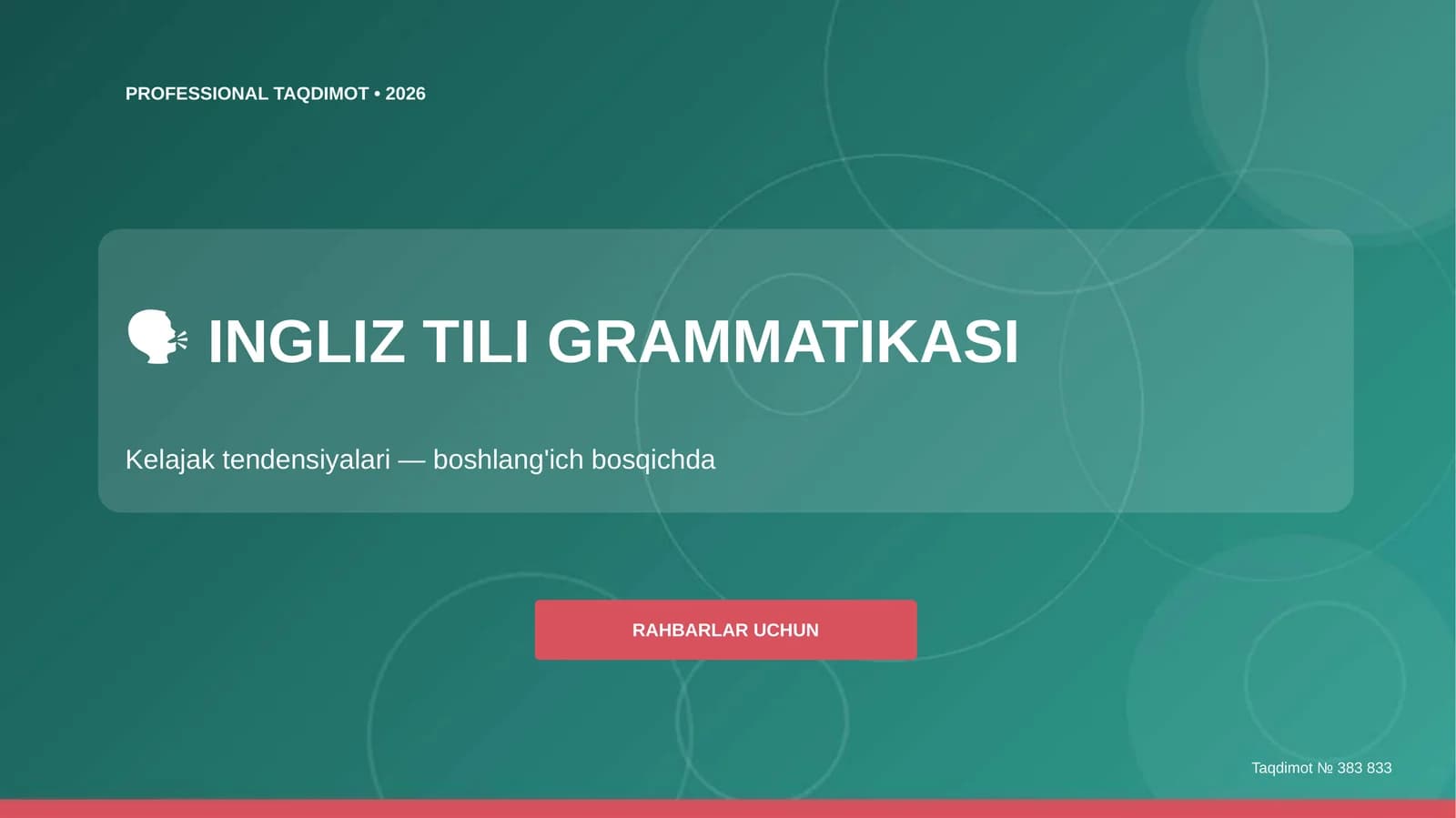 INGLIZ TILI GRAMMATIKASI