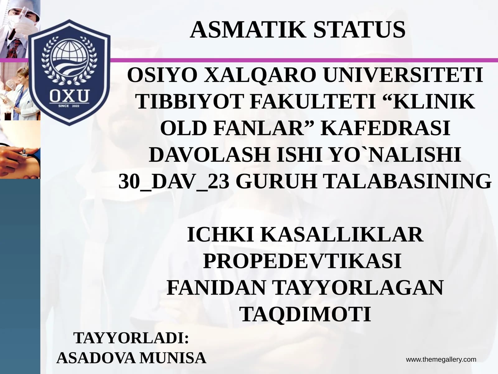 ASMATIK STATUS BRONXIAL ASTMA