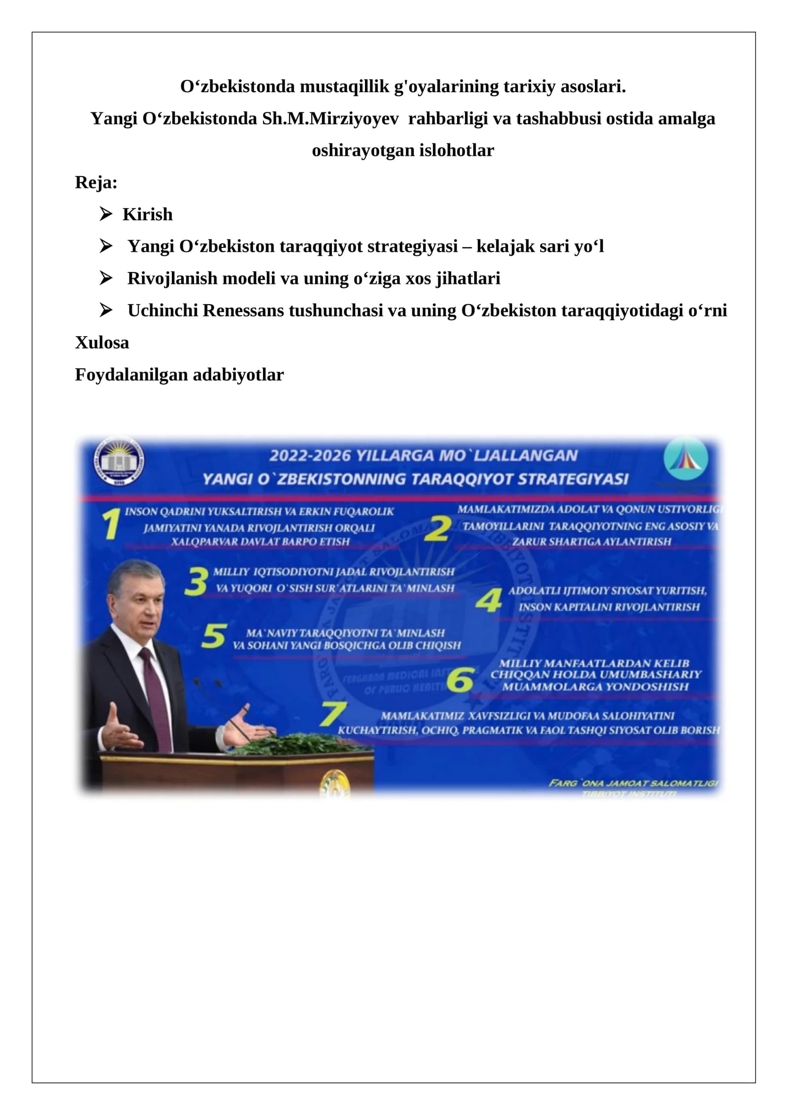 O‘zbekistonda mustaqillik g'oyalarining tarixiy asoslari