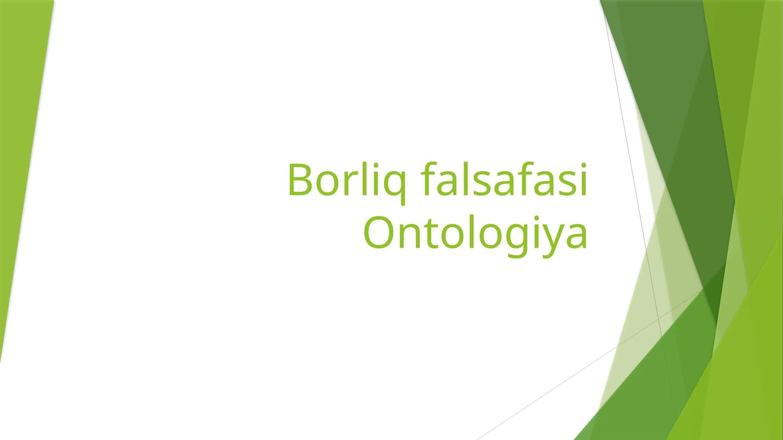 Ontologiya