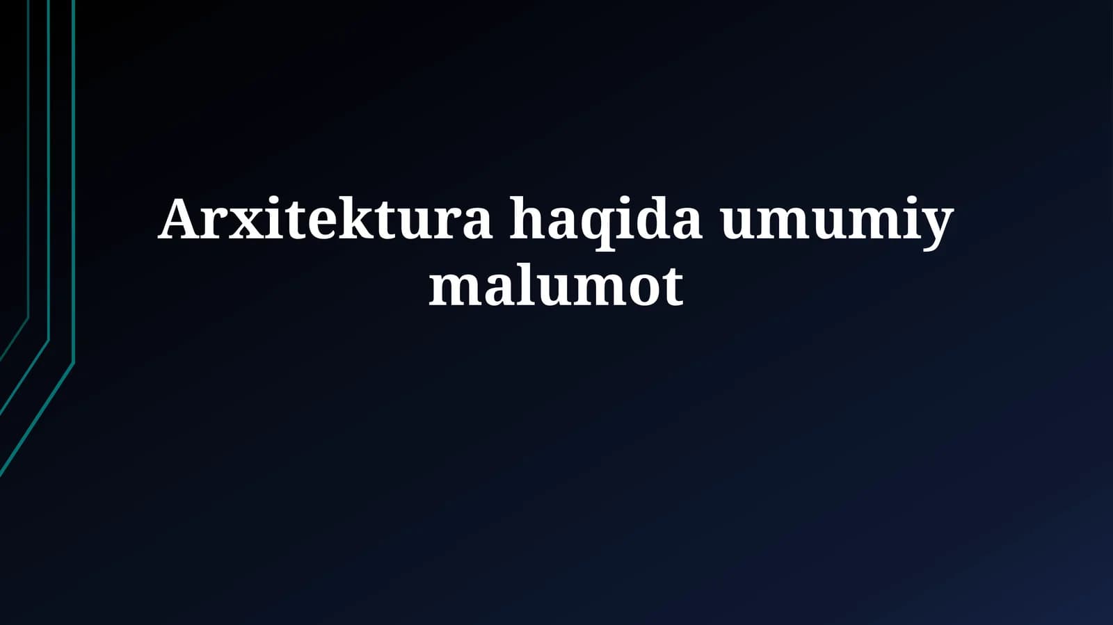 Mashhur arxitektorlar