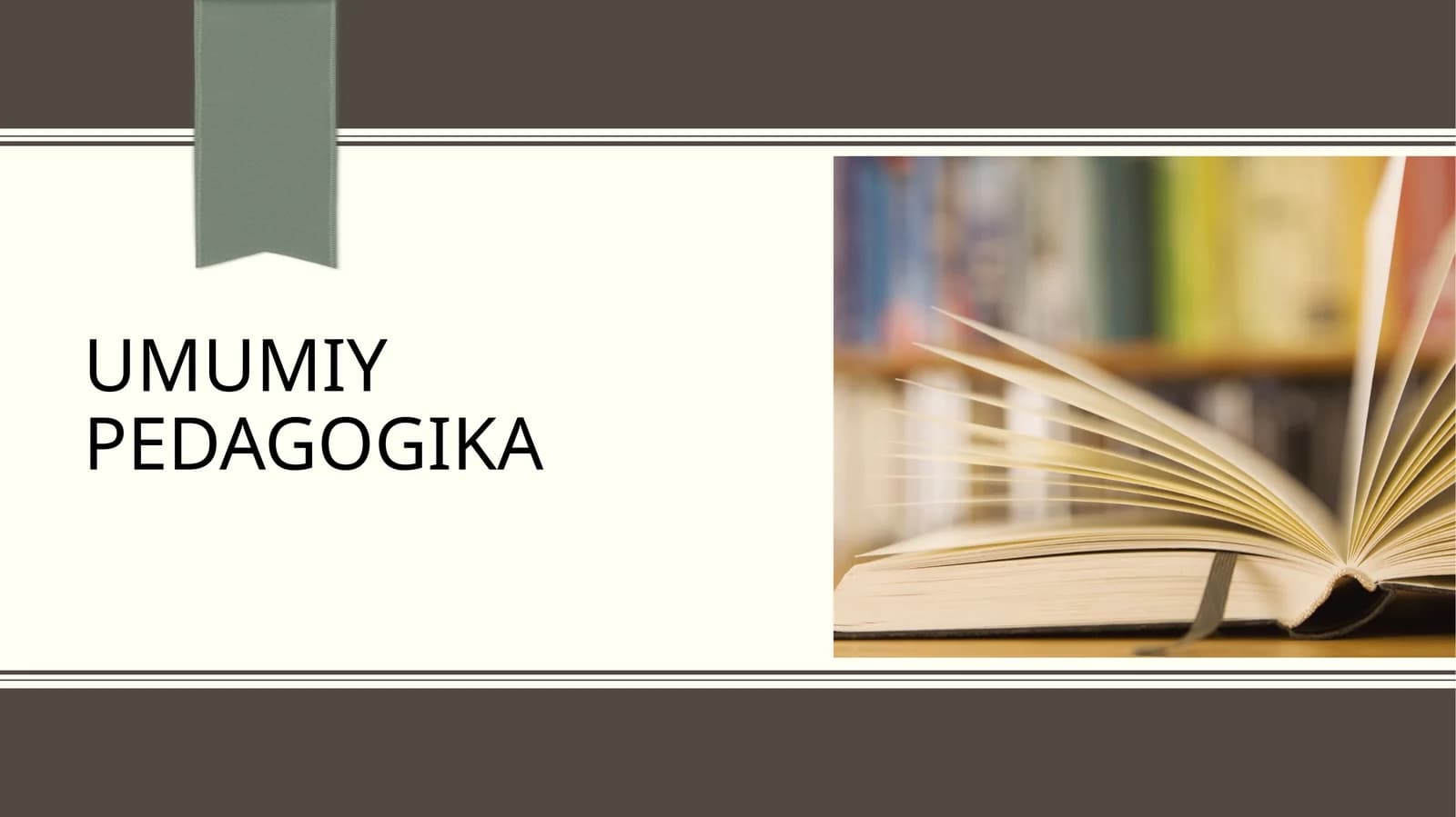 Umumiypedagogika