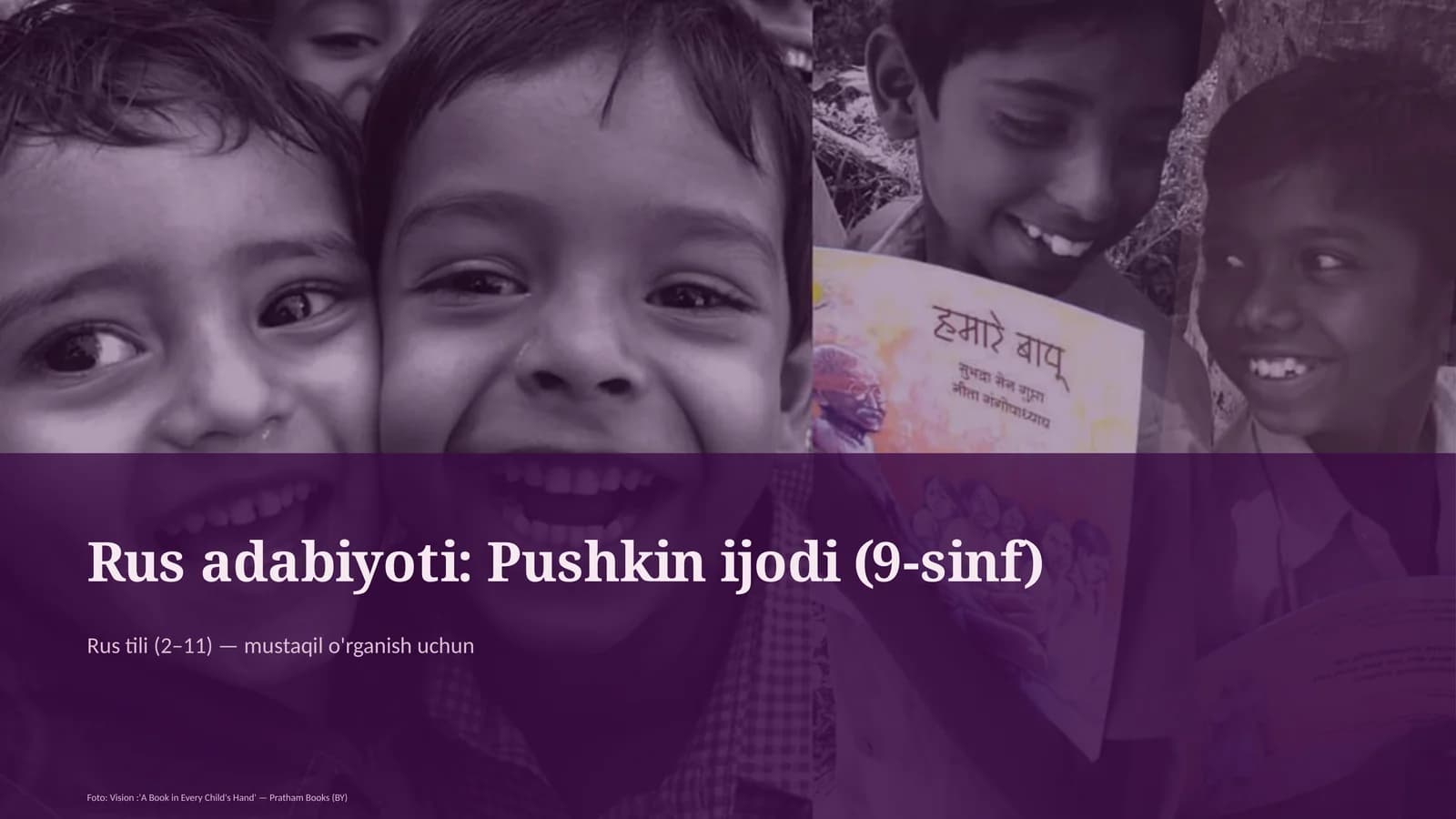 Rus adabiyoti: Pushkin ijodi (9-sinf)