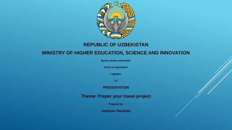 Turizm va iqtisodiyot