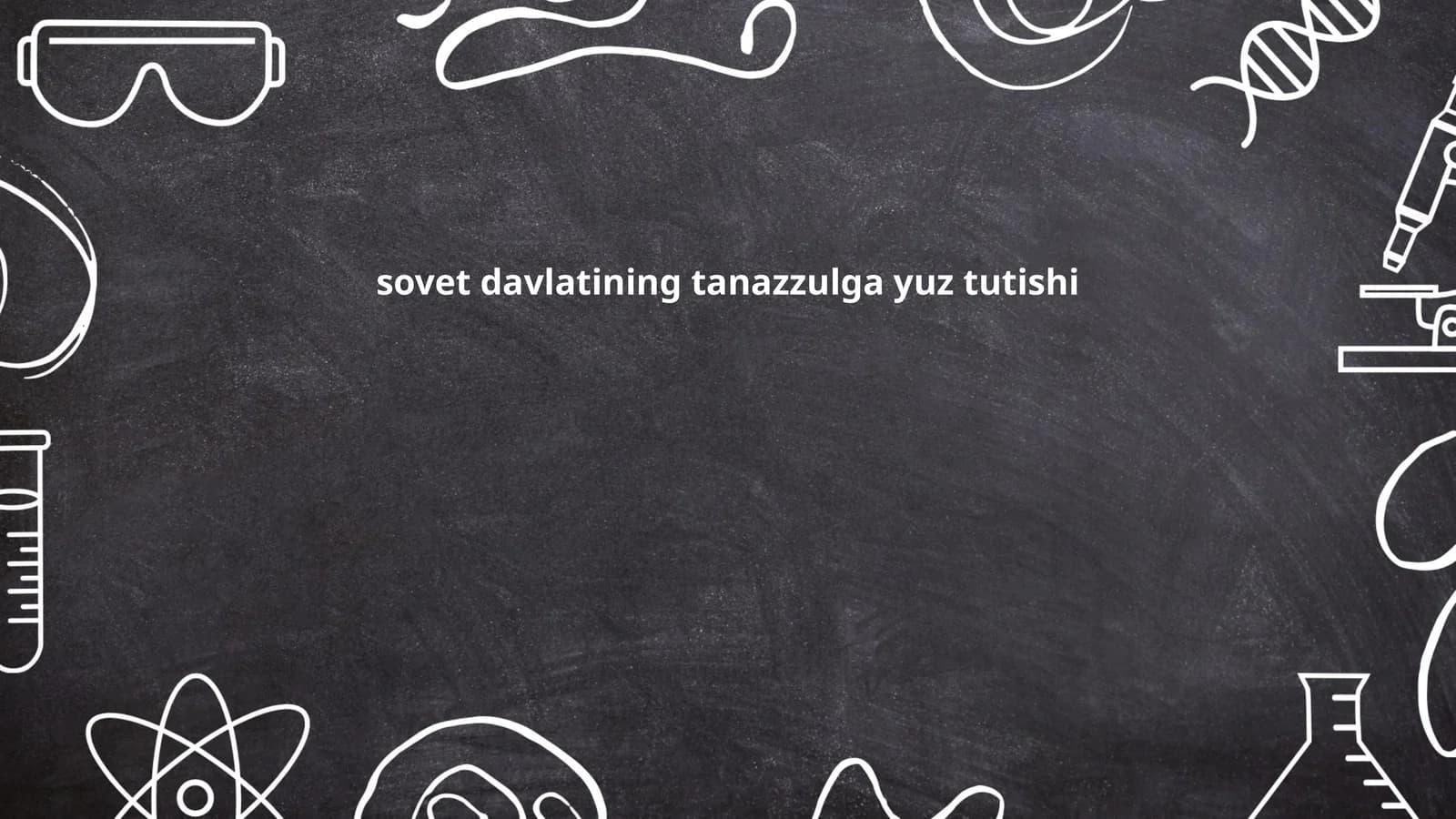 sovet davlatining tanazzulga yuz tutishi