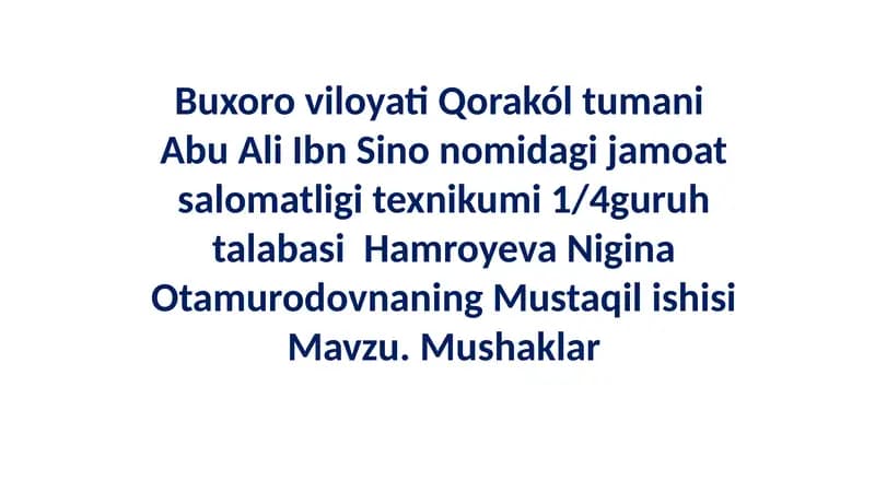 Mushaklar