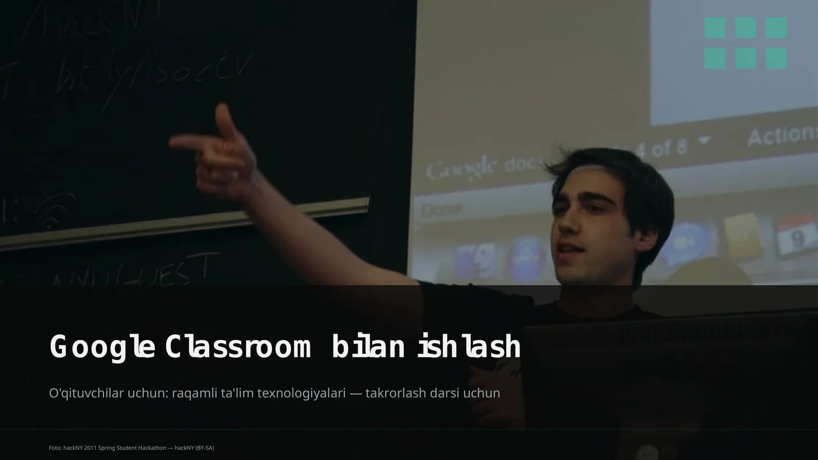 Google Classroom bilan ishlash