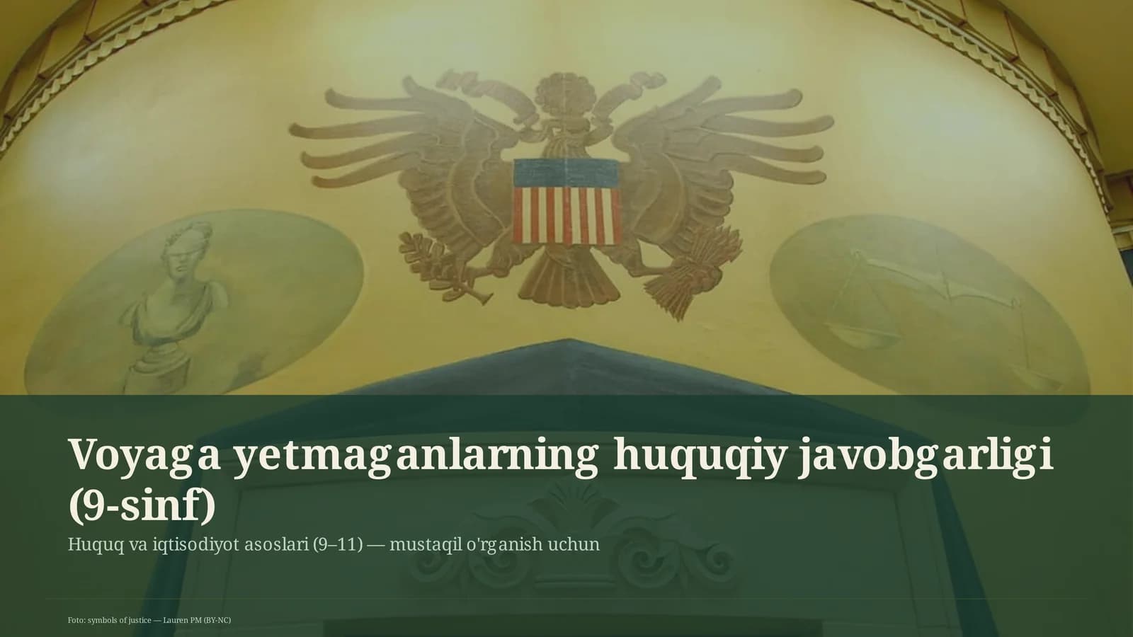 Huquq va iqtisodiyot asoslari (9–11)
