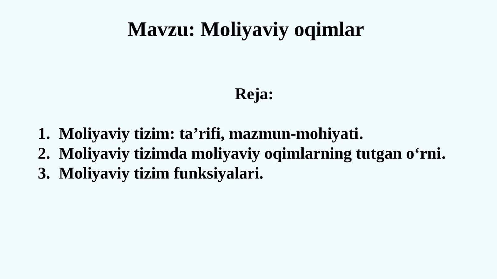 Moliyaviy tizim