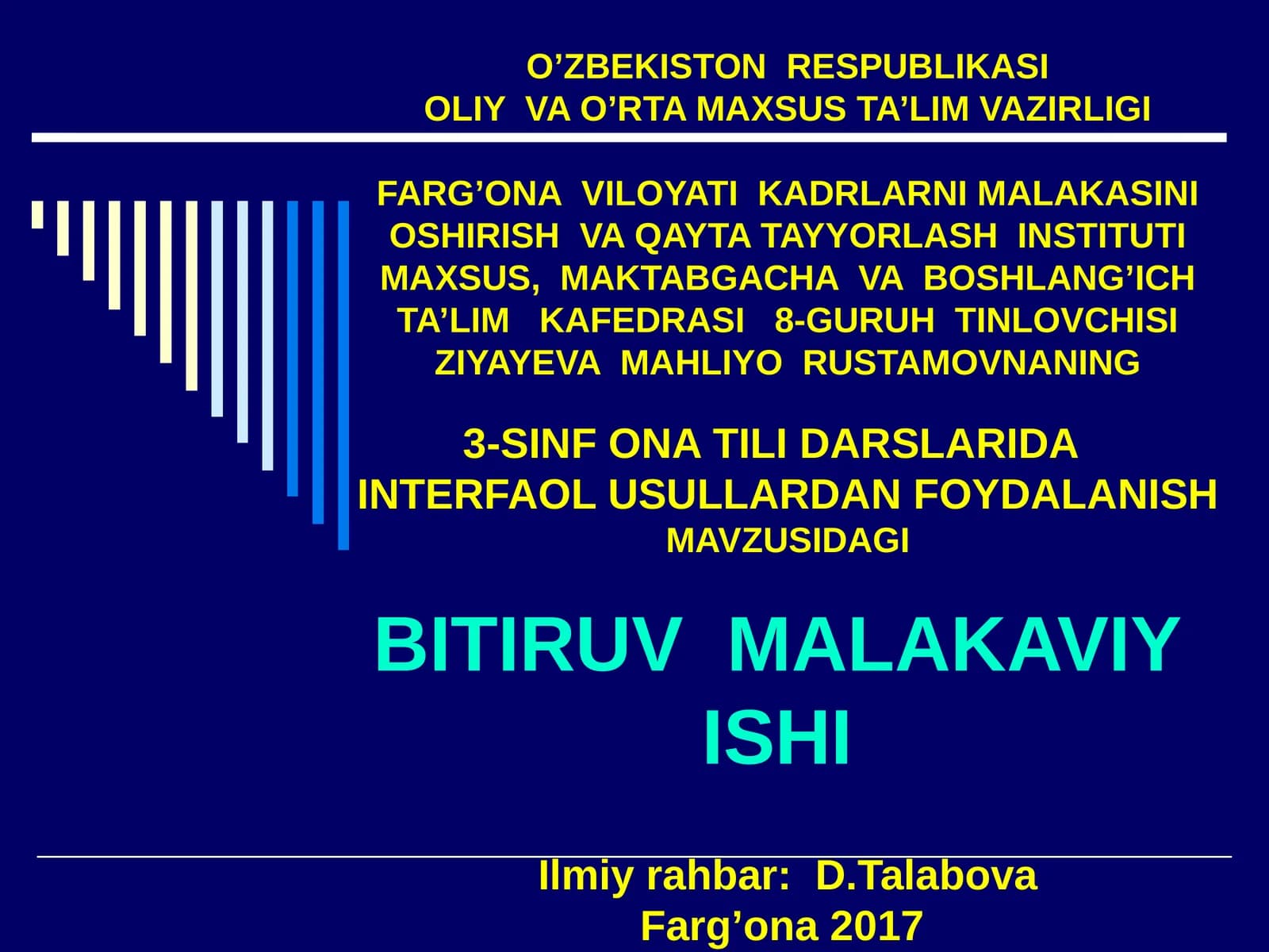 3-Sinf Ona Tili Darslari