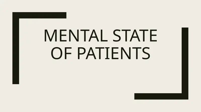 mental state of patients