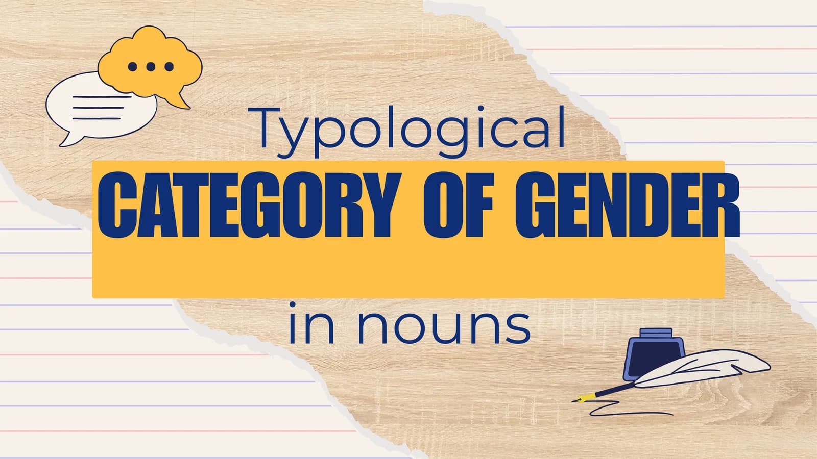 Typological category of gender in nouns