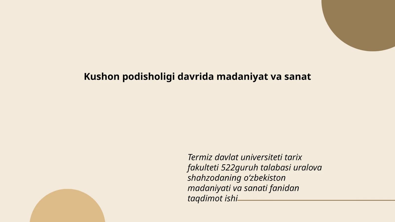 Kushon podisholigi davrida madaniyat va sanat
