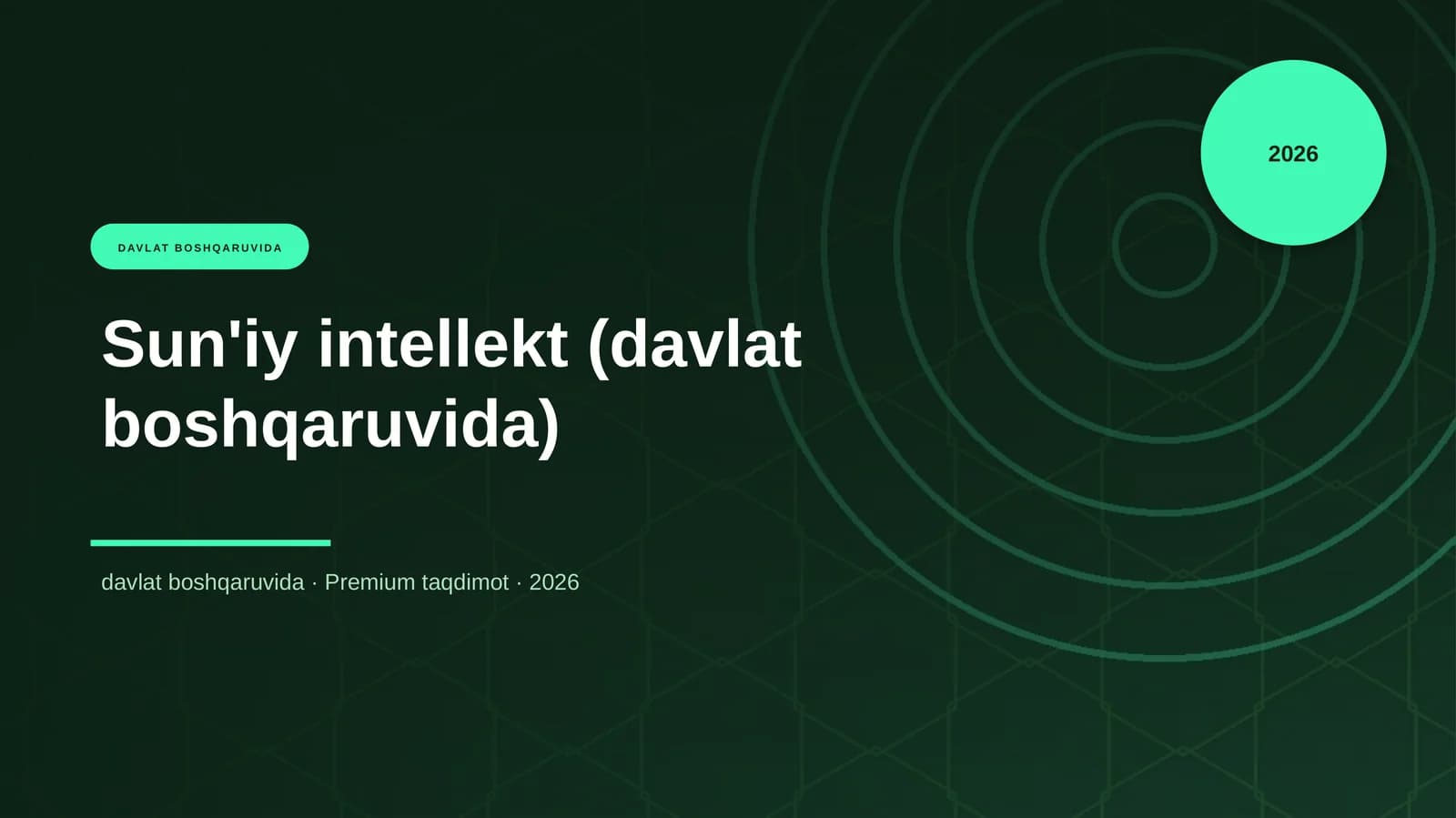 Sun'iy intellekt (davlat boshqaruvida)