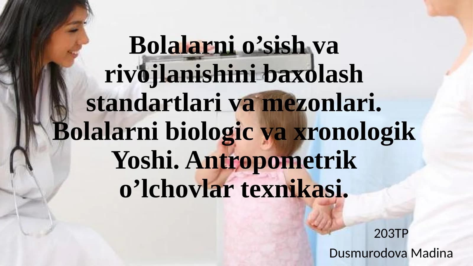 Bolalarnio’sish va rovojlanish standartlari va mezonlari