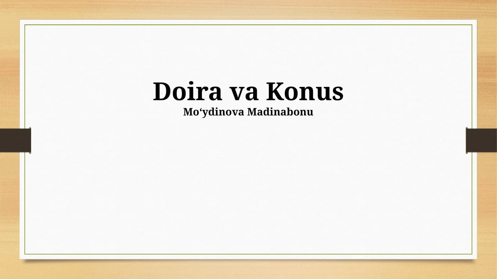 Doira va Konus