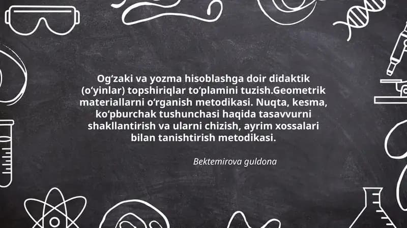 Geometrik Materiallarni O‘rganish Metodikasi