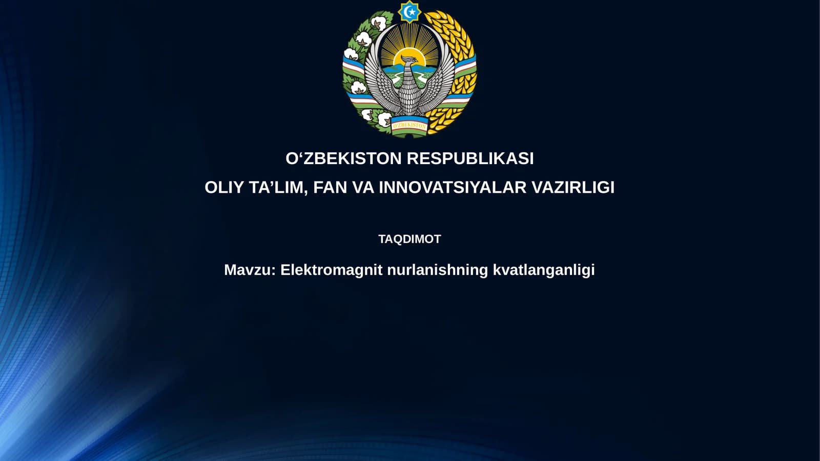 Elektromagnit nurlanishning kvatlanganligi