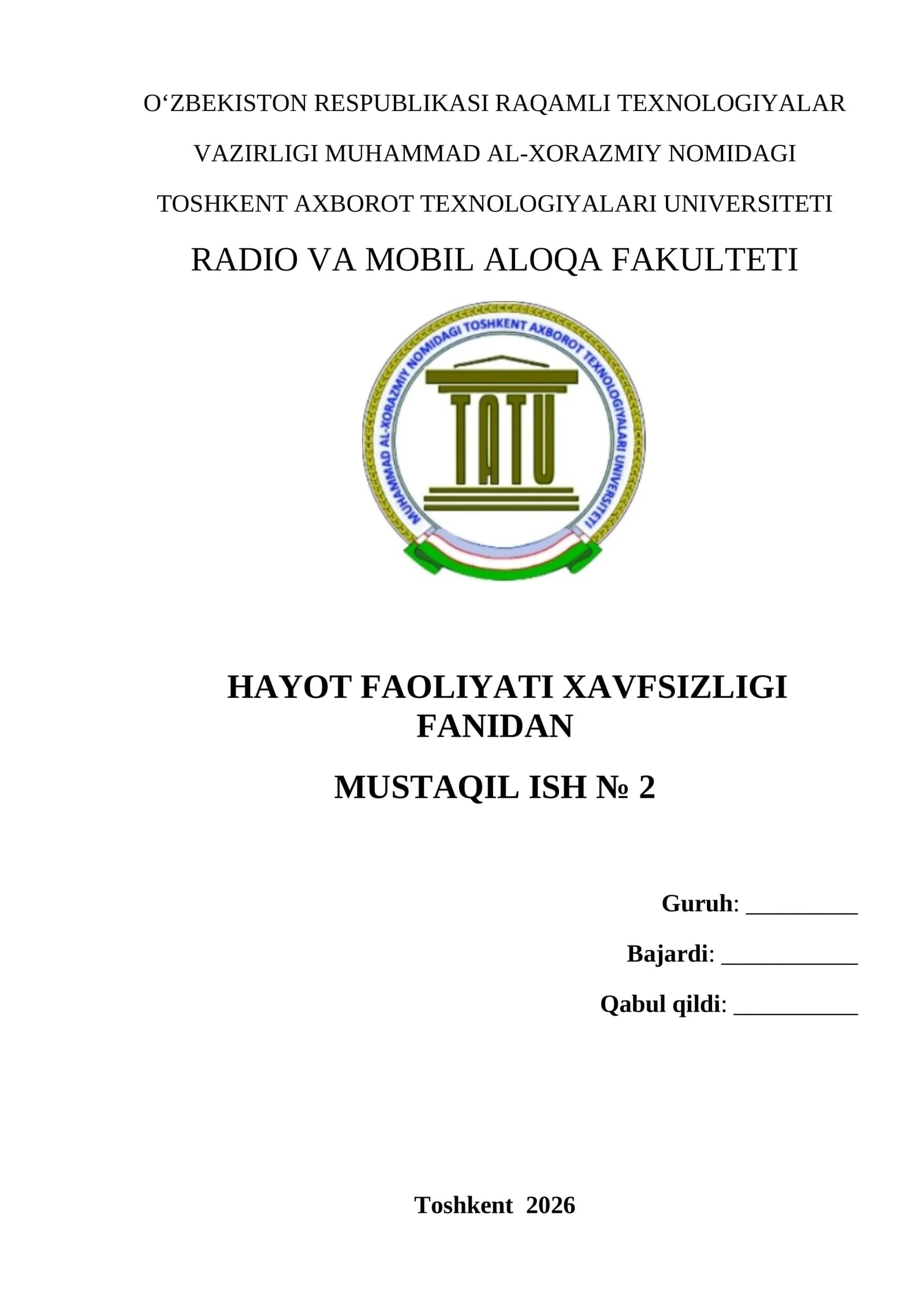 Telekommunikatsiya obyektlarida yong‘in xavfsizligi