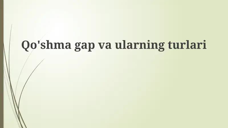 Qo'shmagap vaularning turlari