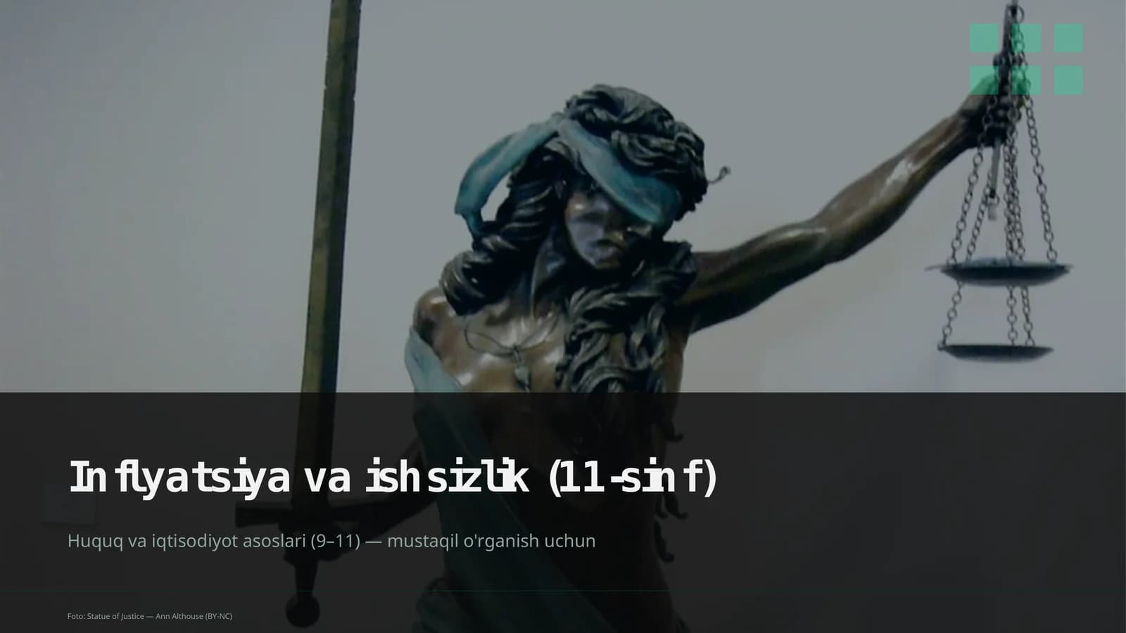 Huquq va iqtisodiyot asoslari (9–11)