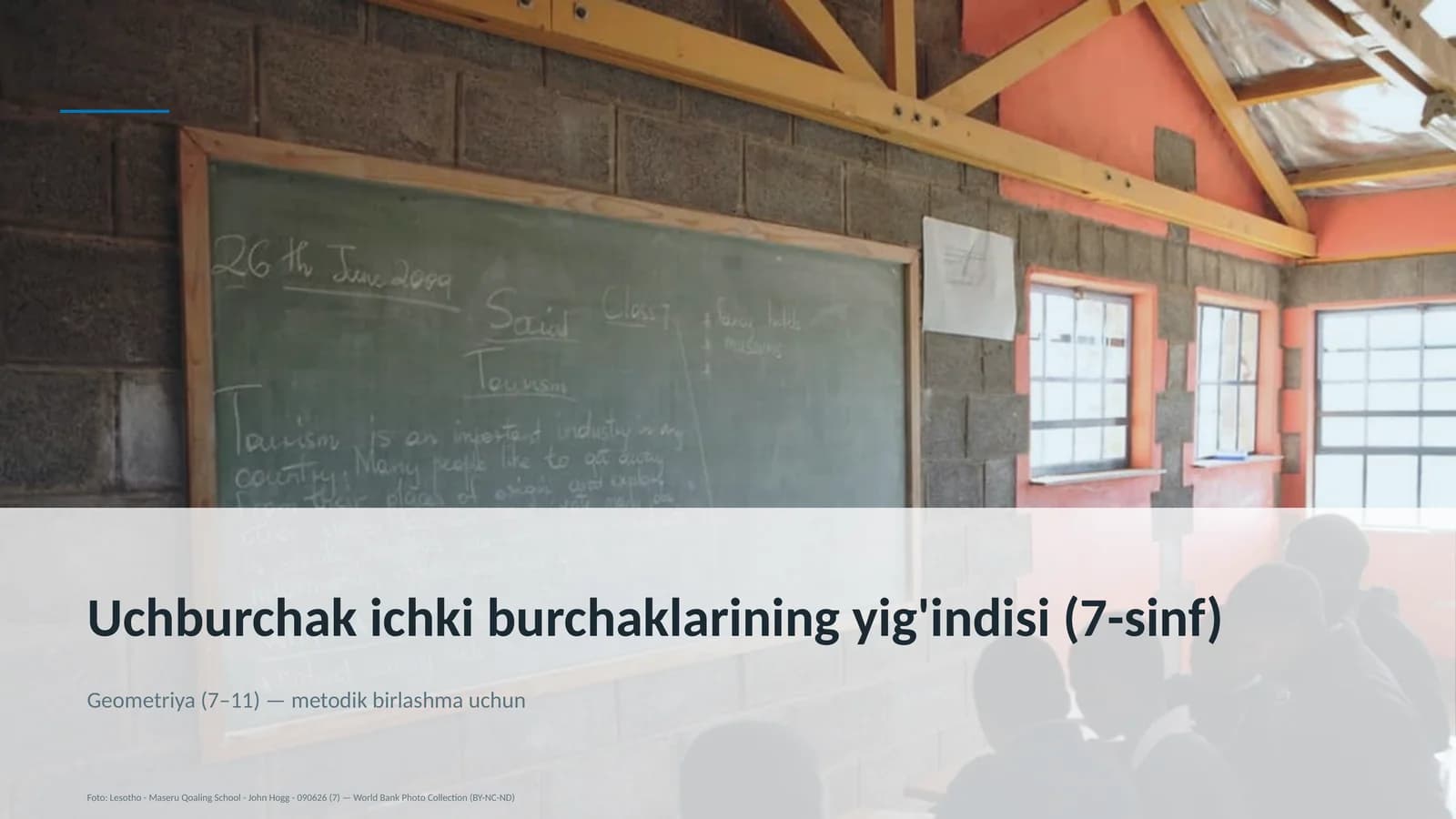 Uchburchak ichki burchaklarining yig'indisi (7-sinf)