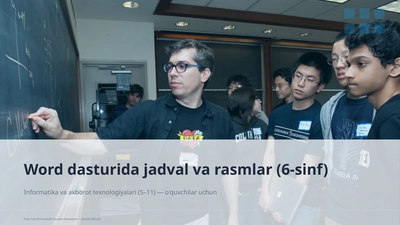 Informatika va axborot texnologiyalari (5–11) — o'quvchilar uchun