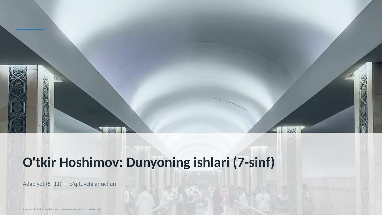 O'tkir Hoshimov: Dunyoning ishlari (7-sinf)