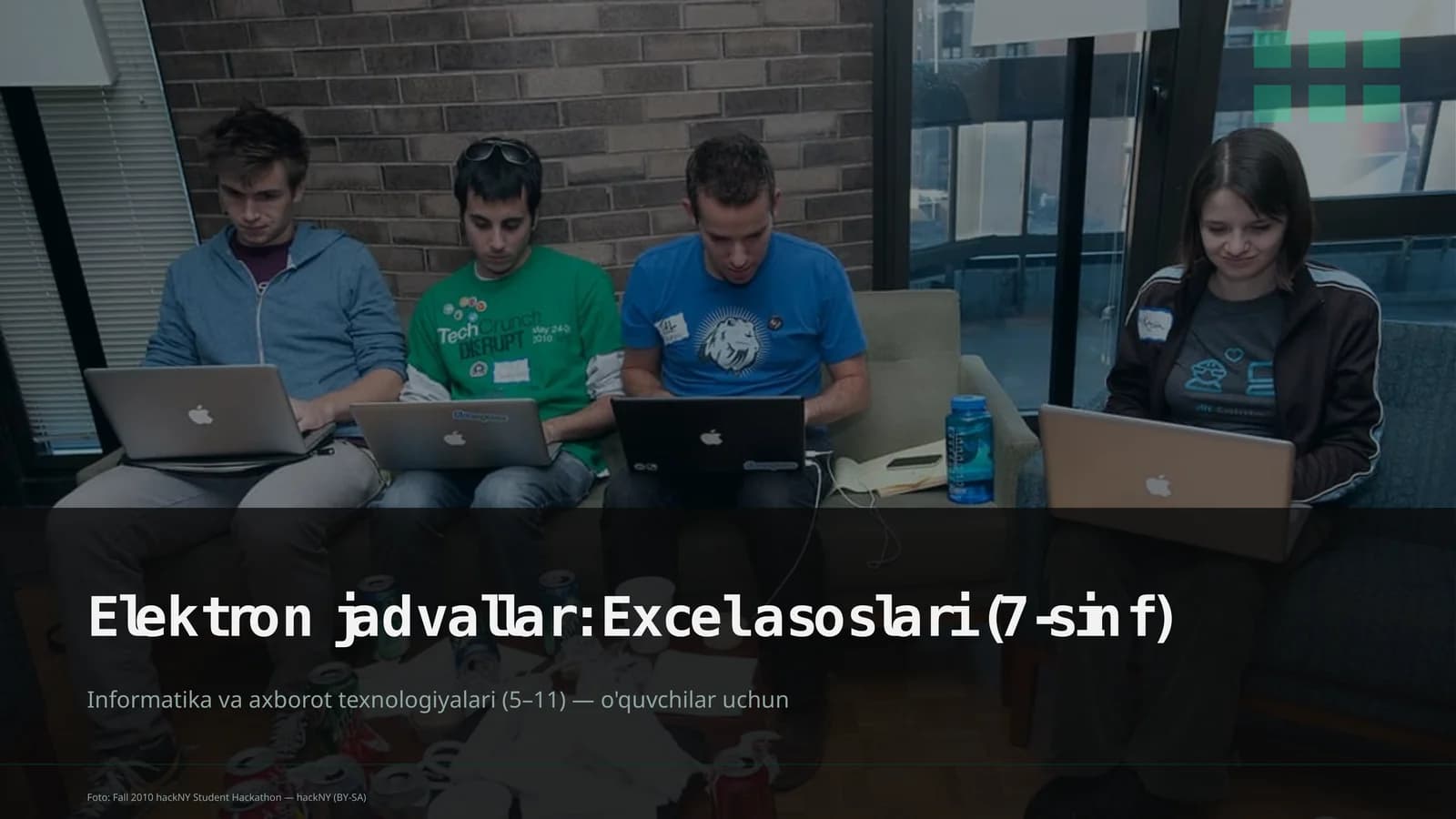 Elektron jadvallar: Excel asoslari (7-sinf)