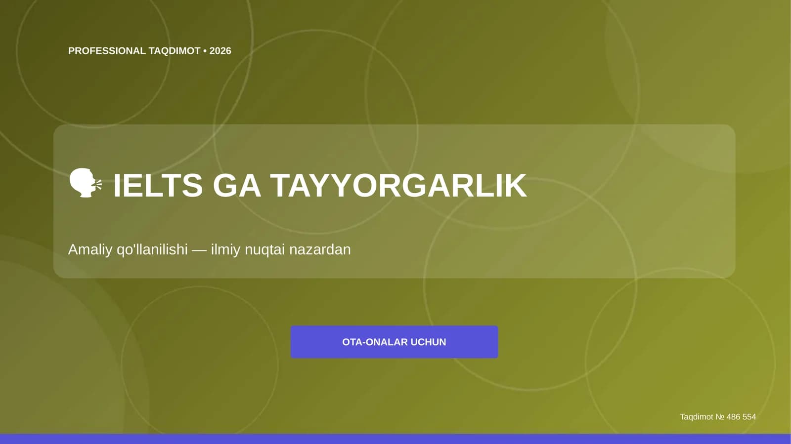 IELTS GA TAYYORGARLIK