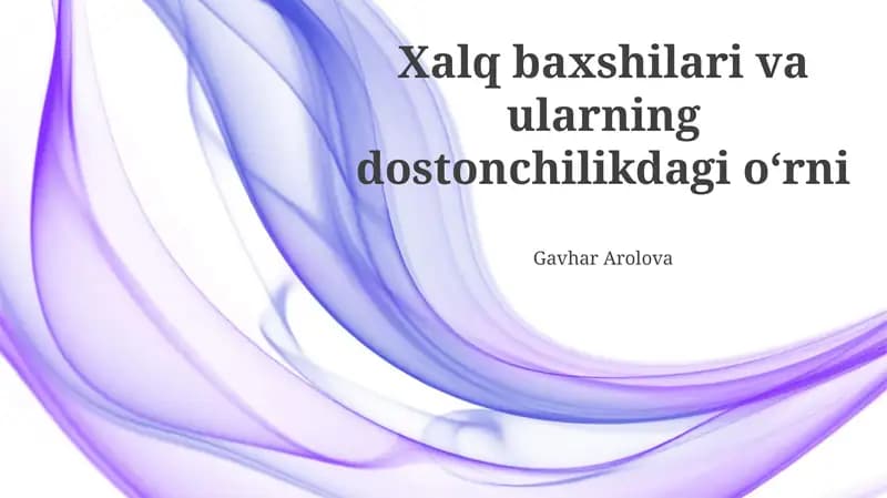 Improvizatsiya va Variatsiya