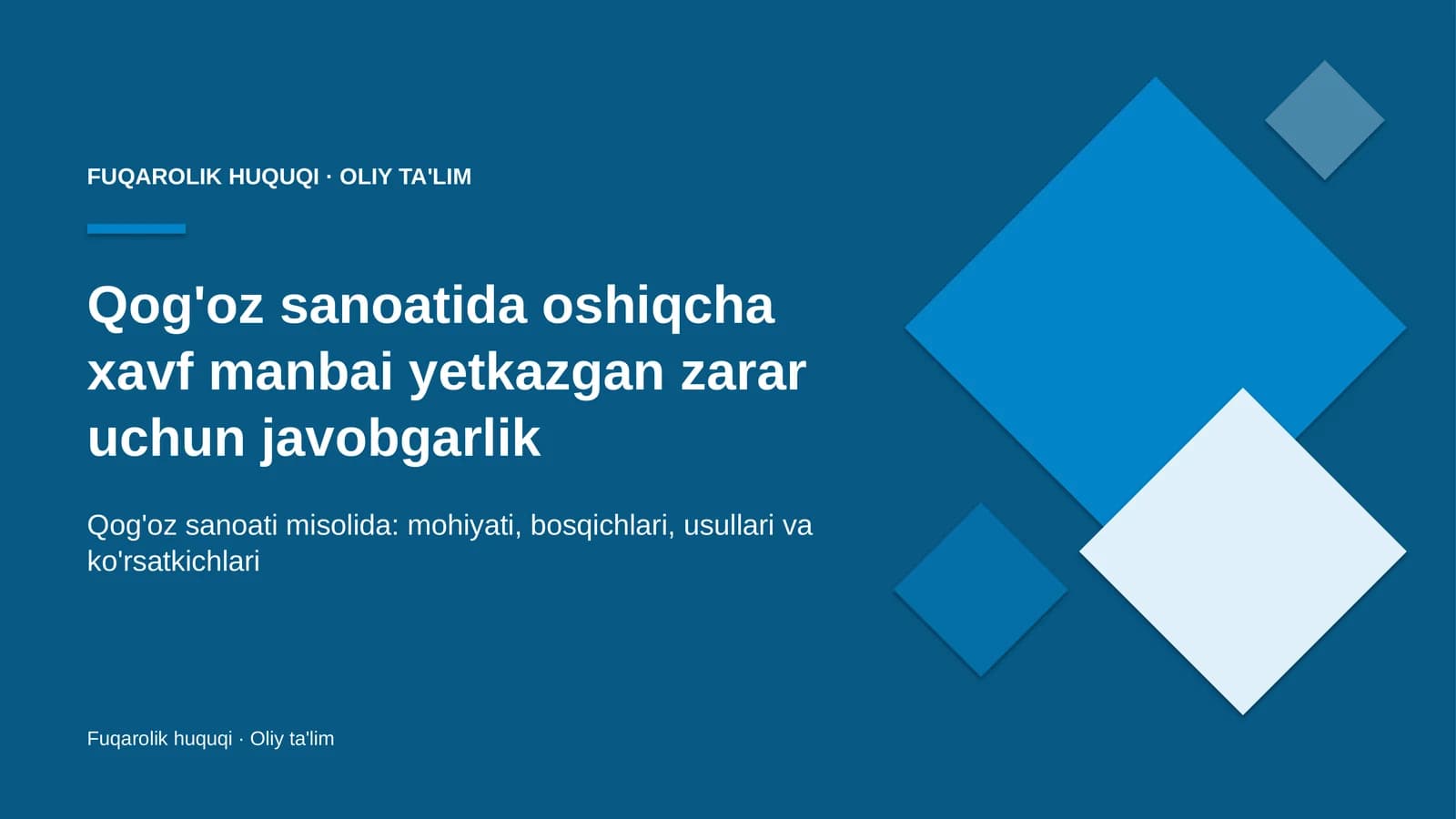 qog'oz sanoatida oshiqcha xavf manbai yetkazgan zarar uchun javobgarlik 1349