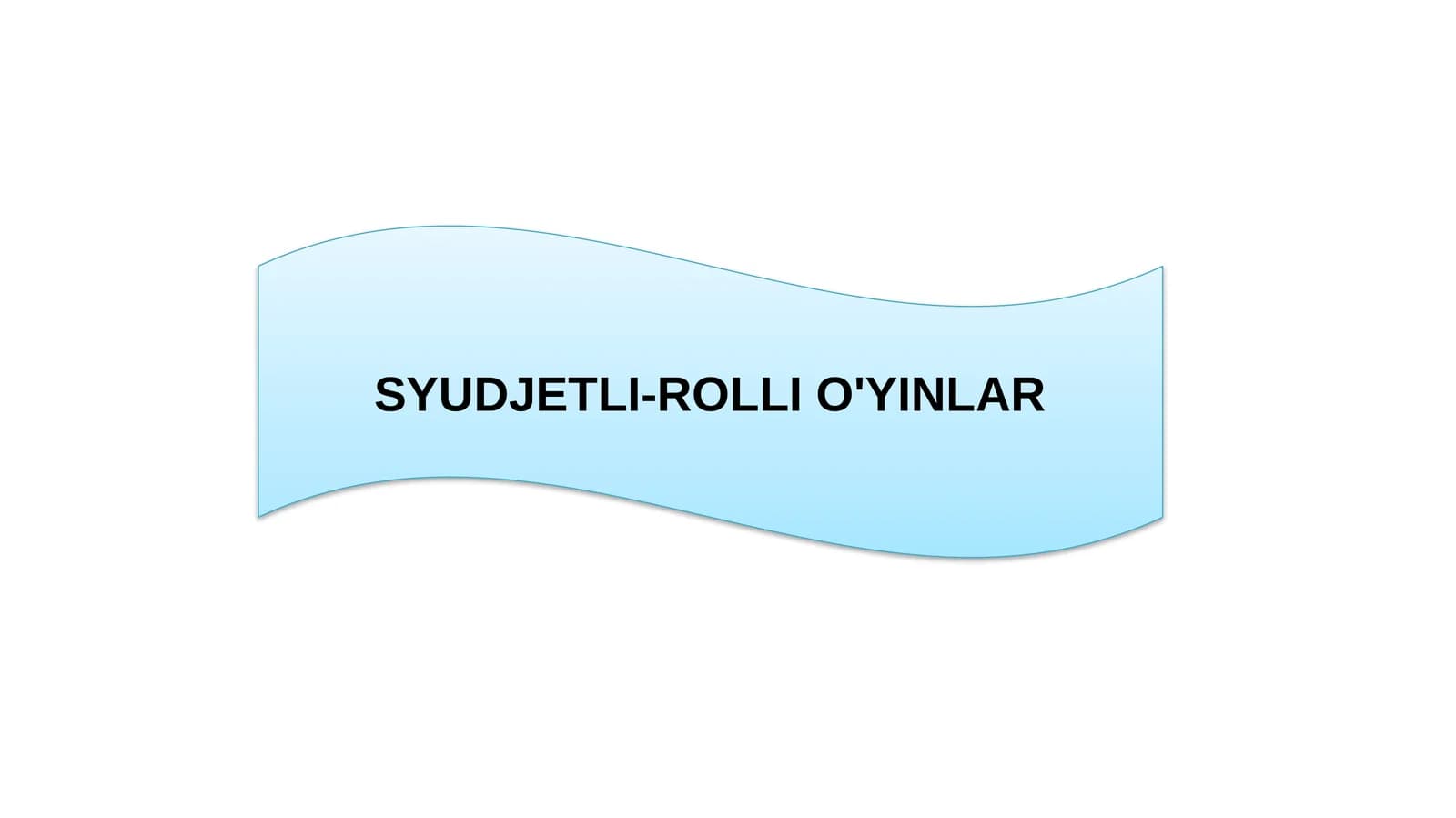 Syudjetli-rolli o'yinlar