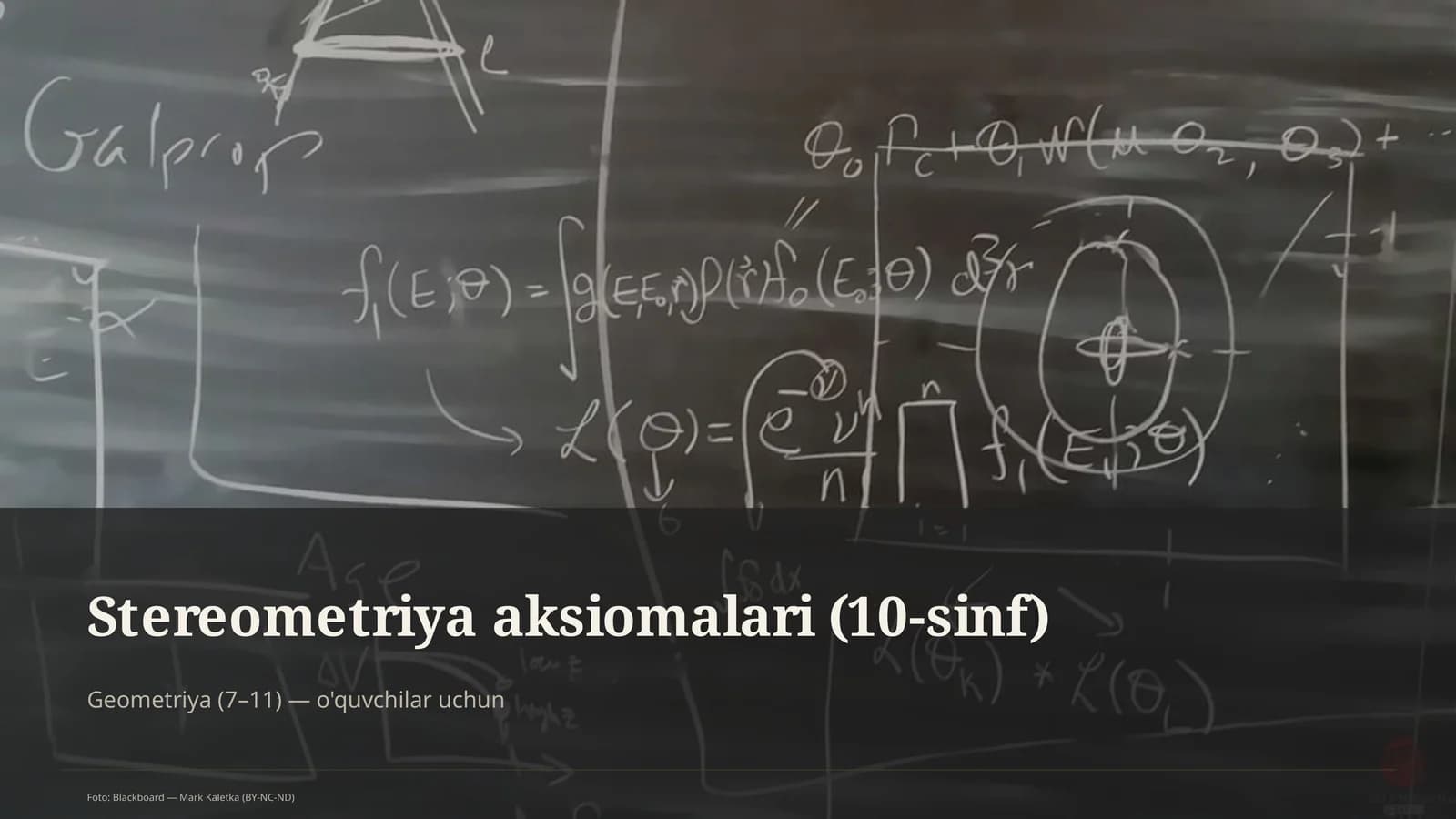 Stereometriya aksiomalari (10-sinf)