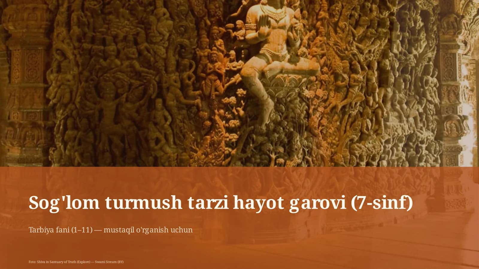Sog'lom turmush tarzi hayot garovi (7-sinf)